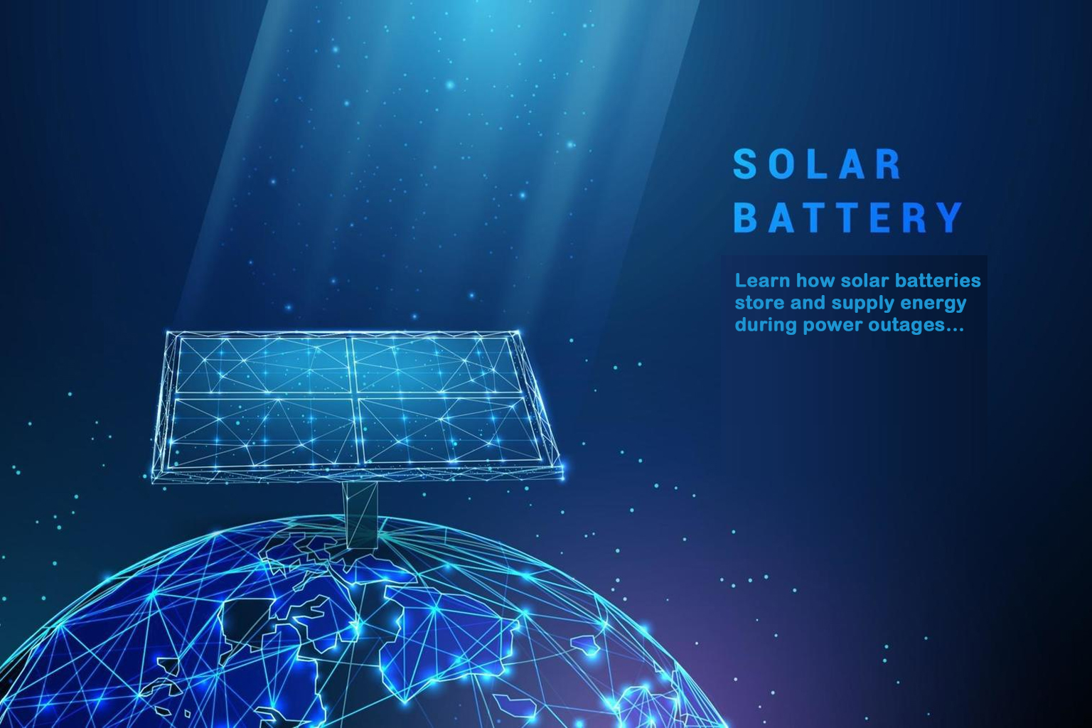 How Solar Batteries Work